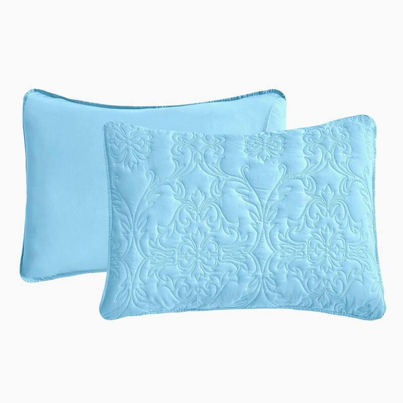 Sophia & William 2/3 Pieces Quilt Set, Reversible Microfiber Bedding Bedspread Coverlet Set