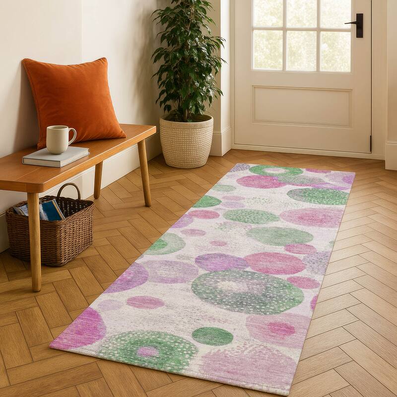 Premium Washable Super Soft Mayfield Rug - Pink - 2'3" x 7'6"