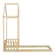 preview thumbnail 24 of 25, House-Style Funny Twin House-shaped Roof Headboard Floor Kids Furniture Bed Kidsbed, Grey
