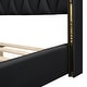 preview thumbnail 14 of 49, Upholstered Full Size Platform Bed with PU Leather and Wooden Slats
