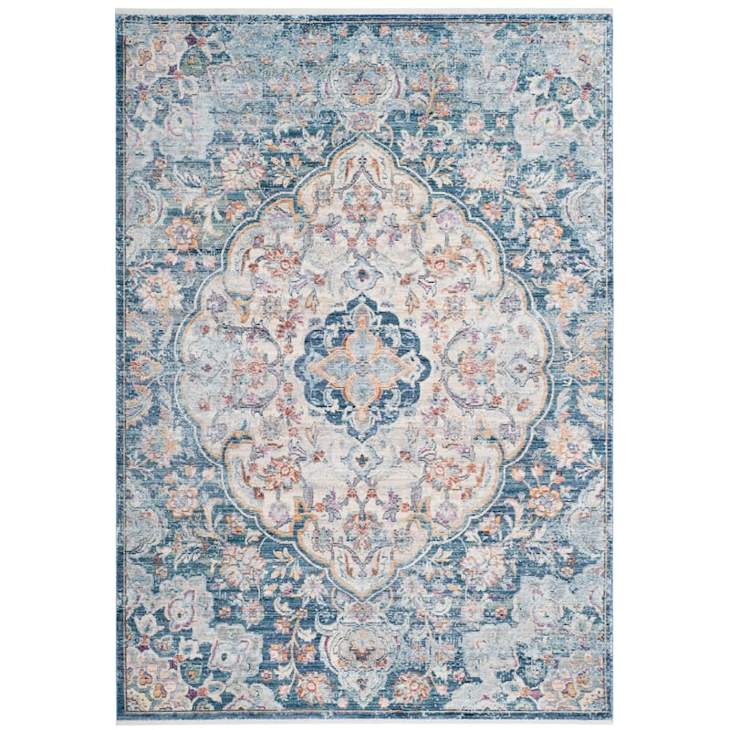 SAFAVIEH Illusion Tricia Vintage Boho Oriental Viscose Medallion Rug
