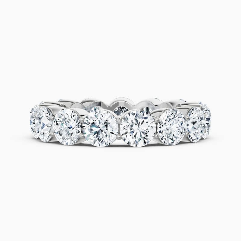 Auriya 14k Gold Round Lab Grown Diamond Eternity Band 2.00 - 7.00 ct. tw. (F-G, VS) - 6.00 ct. wt. - 7 - White