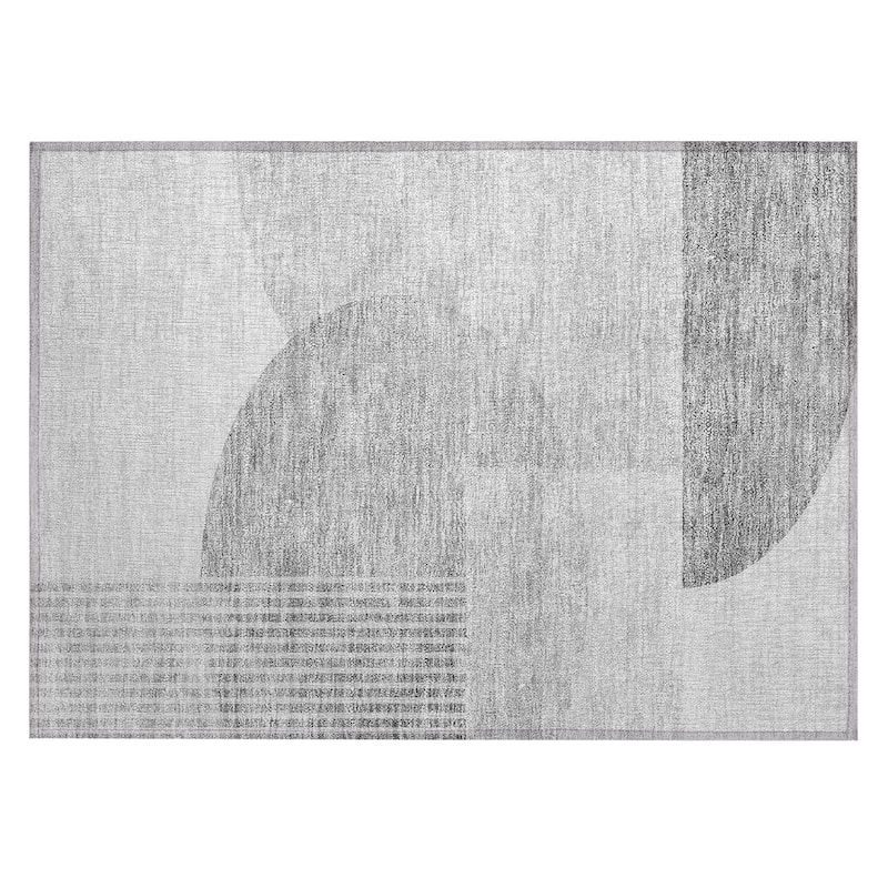 Machine Washable Indoor/ Outdoor Chantille Contemporary Modern Rug