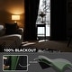 preview thumbnail 39 of 91, Deconovo 100 Percent Blackout with Liner Grommet Curtain (2 Panel)