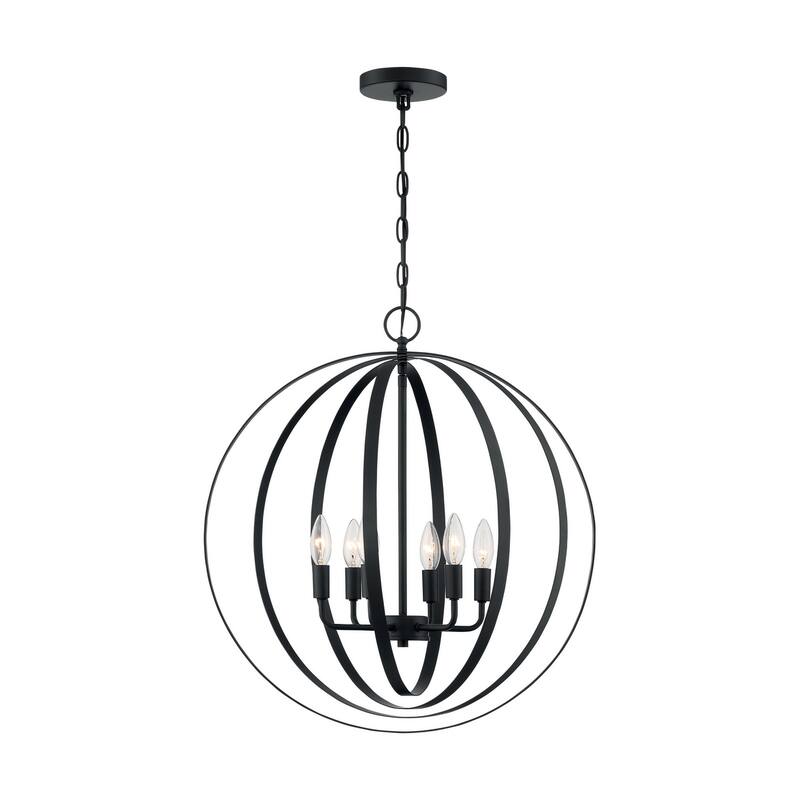 Nuvo Lighting Pendleton 6 Light 22" Wide Taper Candle Chandelier