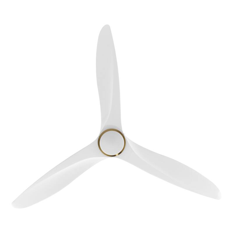 60" Solid Wood 3-Blade LED Ceiling Fan with Light Kit and Remote Control