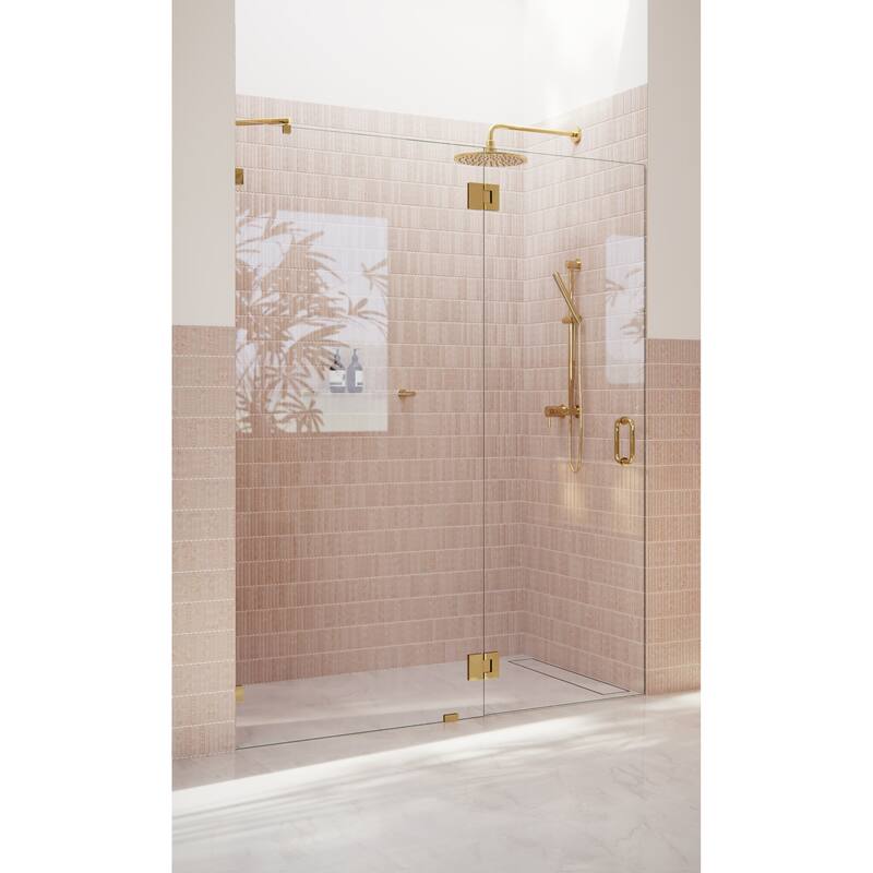 Glass Warehouse 78" x 57.75" Frameless Shower Door - Glass Hinge