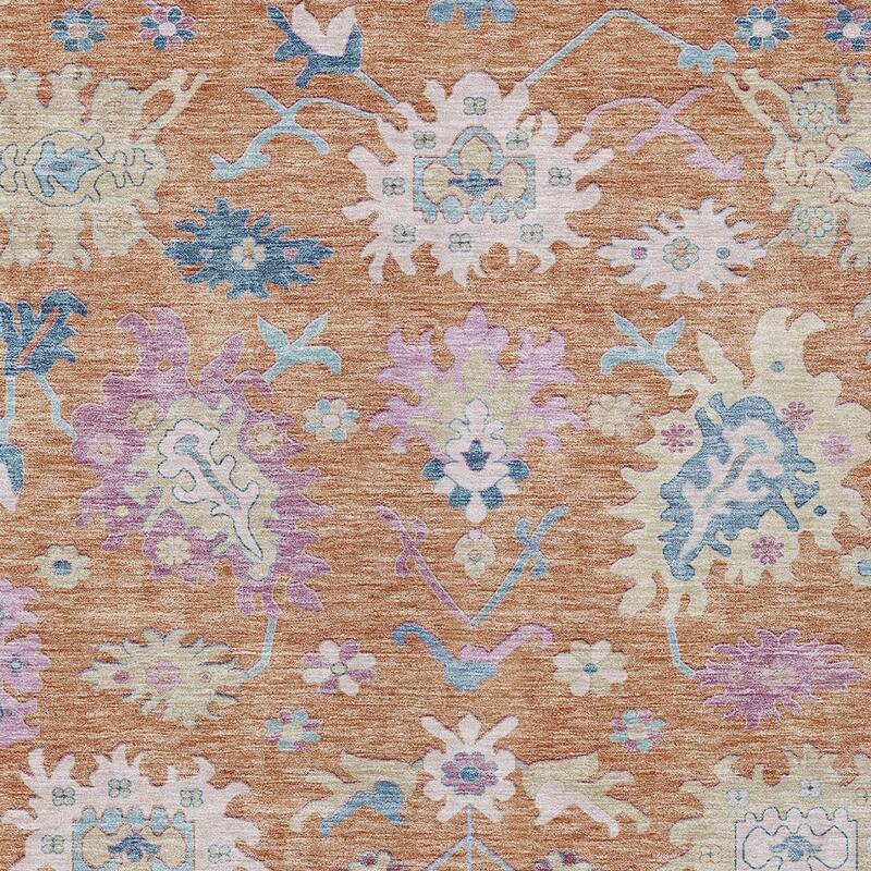 HomeRoots Floral Transitional Rectangle Outdoor Rug