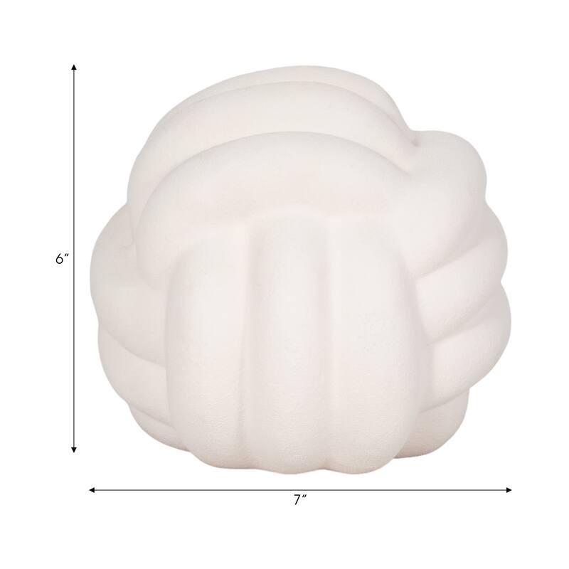 Sagebrook Home Modern Stoneware Ceramic Orb Decorative Accent Sculpture for Contemporary Spaces