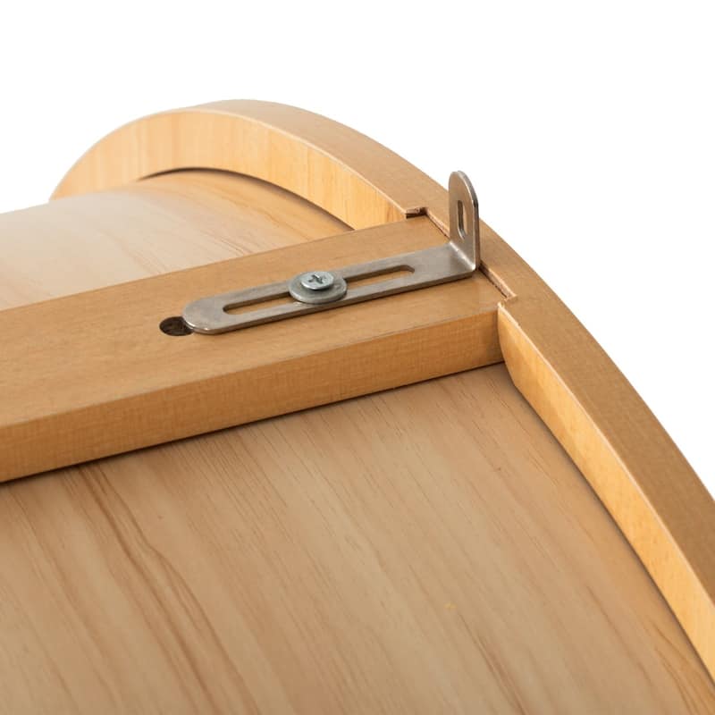 71" Tall Arched Pantry Cabinet with Shelves, Hidden Drawer and Glass Door