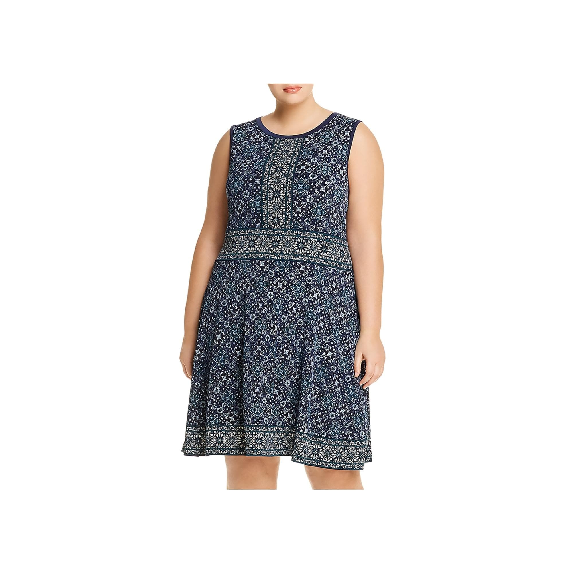 navy and green dress