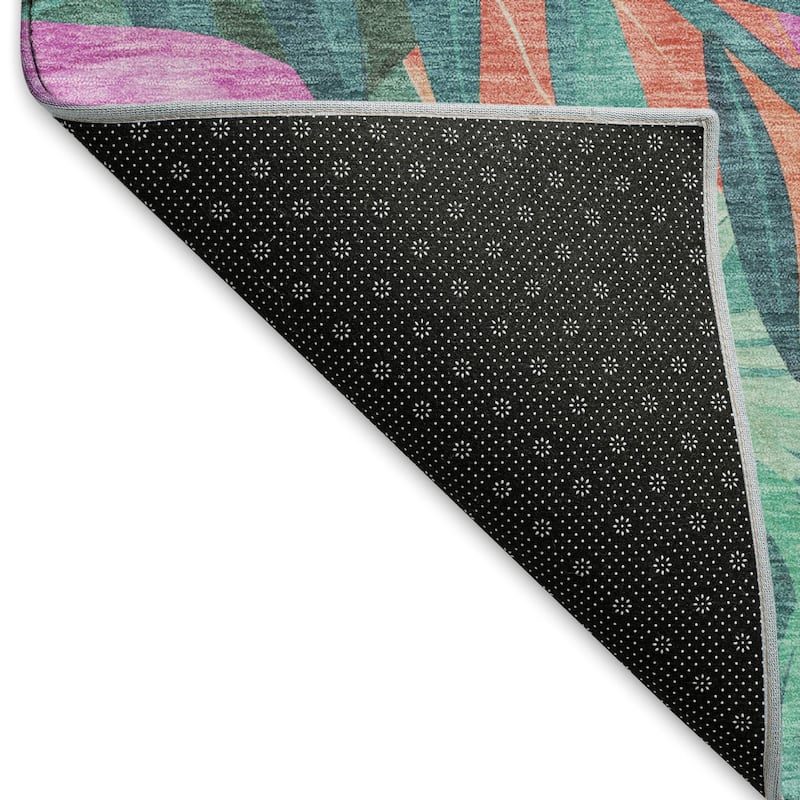Premium Washable Super Soft Tropical Floral Mayfield Rug