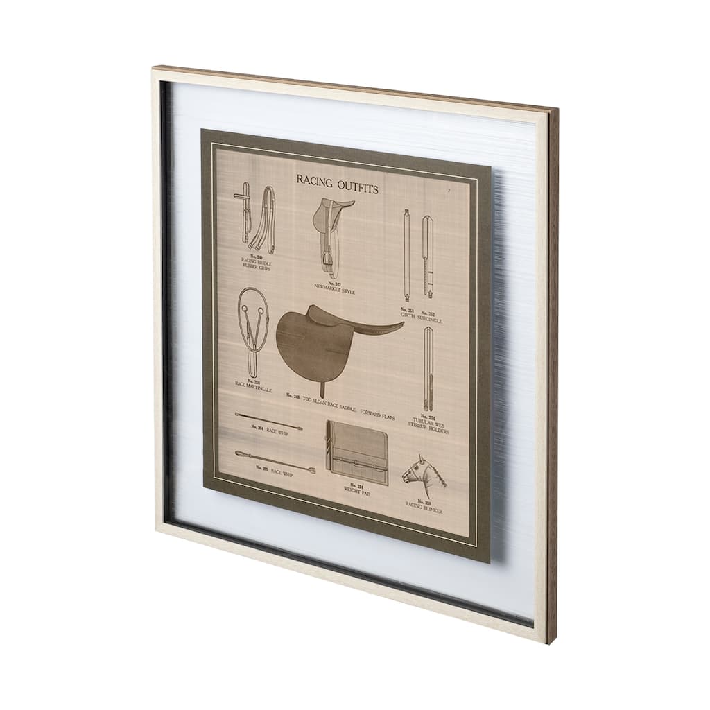 Equine Riding Gear III v2 Framed Art Print
