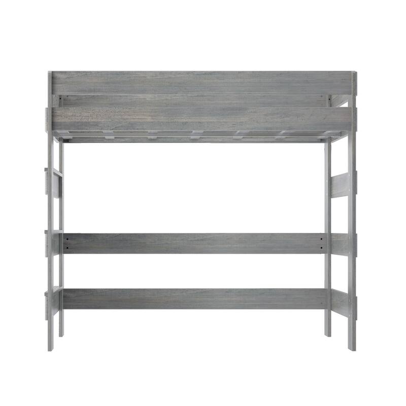 Max and Lily Farmhouse Twin-Size High Loft Bed