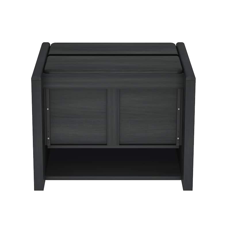 Manhattan Comfort Linda Modern 2 Drawer Nightstand Set of 2