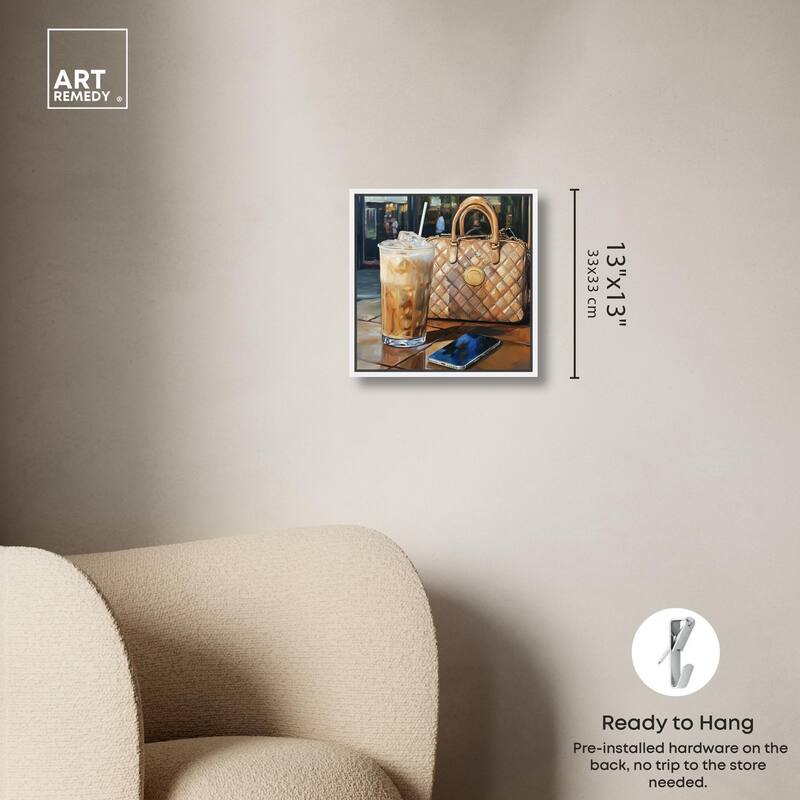 Out For Some Iced Coffee Canvas by Art Remedy