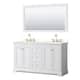 Option White / White Quartz Top / Brushed Gold Hardware
