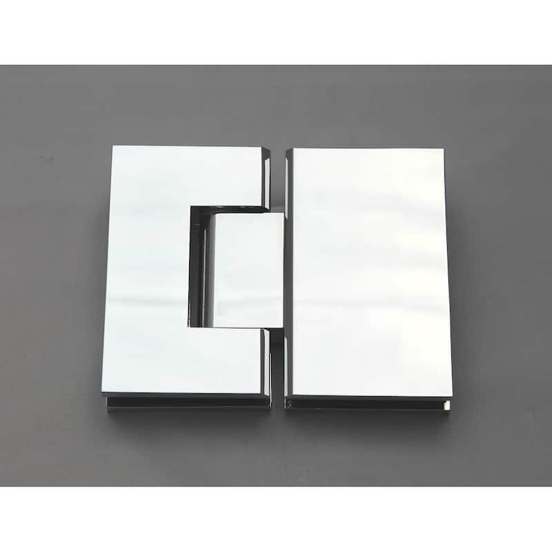 Glass Warehouse 78" x 36" x 34" Frameless 90 Degree Shower Enclosure - Glass Hinge