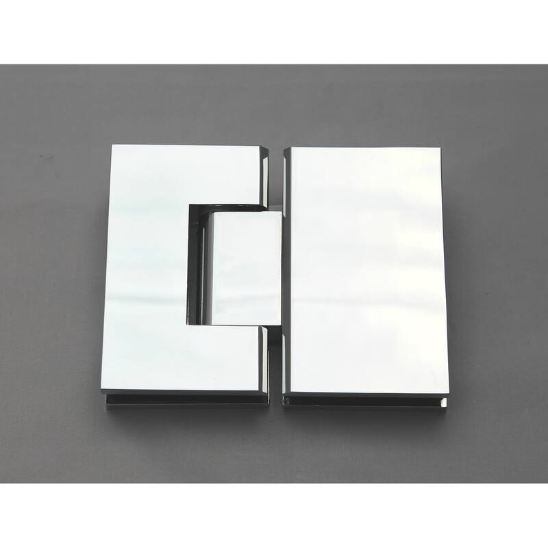Glass Warehouse 78" x 57.5" Frameless Shower Door - Glass Hinge