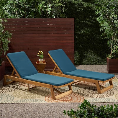 Nadine Chaise Lounge Cushions ONLY (Set of 2) by Christopher Knight Home