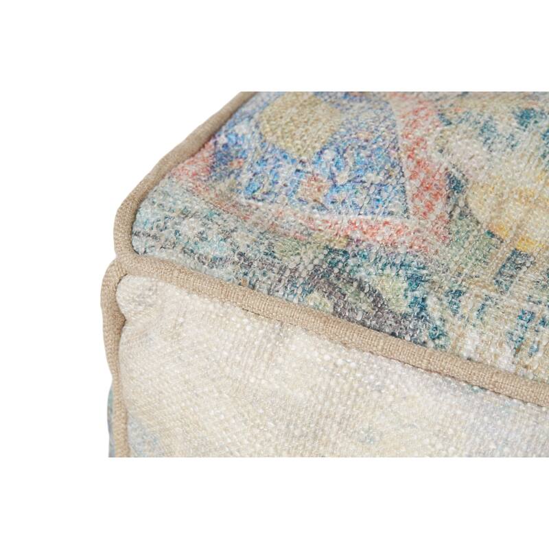 Alexander Home Abstract Oriental Woven Pouf