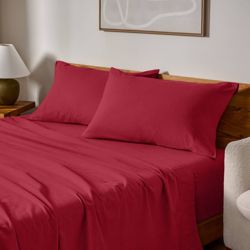 Bare Home Cotton Flannel Pillowcases (Set of 2)