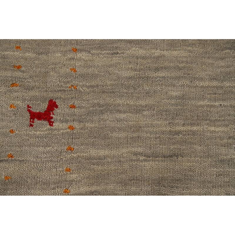 Tribal Gabbeh Indian Foyer Rug Handmade Wool Carpet - 2'0" x 3'0"