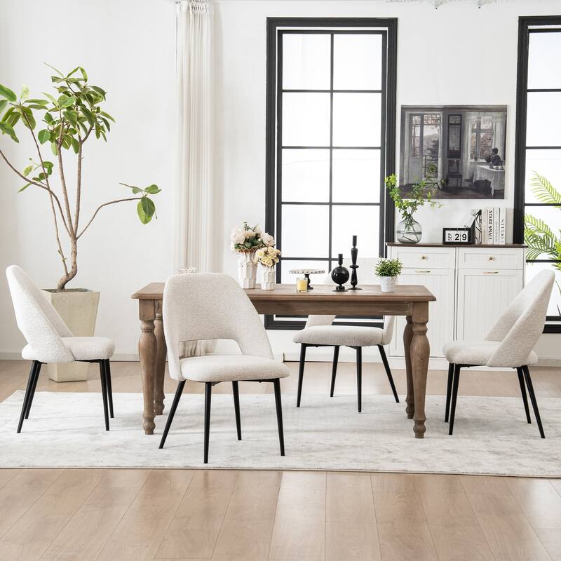 Modern Dining Chairs Set of 2 Armless Chairs 22.83"Wx22.05"Dx34.65" H