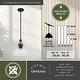preview thumbnail 4 of 14, Beloit Farmhouse Kitchen Island Mini Pendant Ceiling Light Clear Seeded Glass
