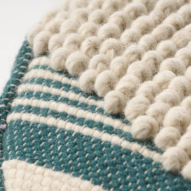 Lucknow Indoor Handcrafted Cylinder Pouf by Christopher Knight Home