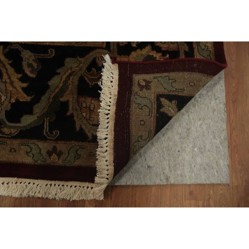 Hand Knotted Oriental 100% Wool Carpet Traditional All-Over Red Agra Area Rug - 11' 9'' X 8' 10''