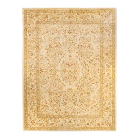 Overton Mogul One-of-a-Kind Hand-Knotted Area Rug - Ivory, 9' 1" x 11' 10" - 9' 1" x 11' 10"
