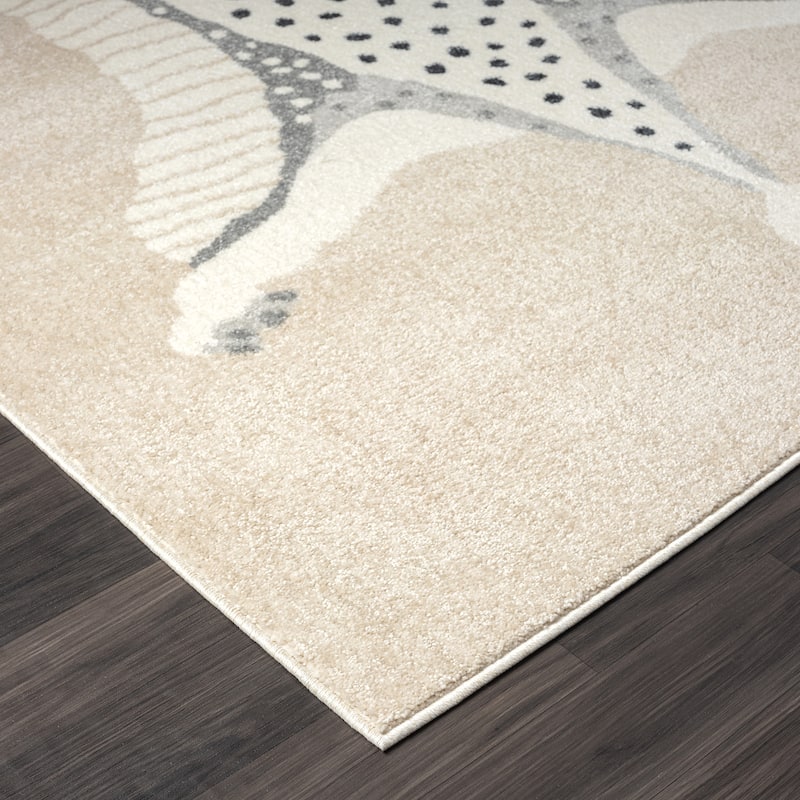 Abani Rugs Nuevo NUE250A Modern Faux Hide Area Rug