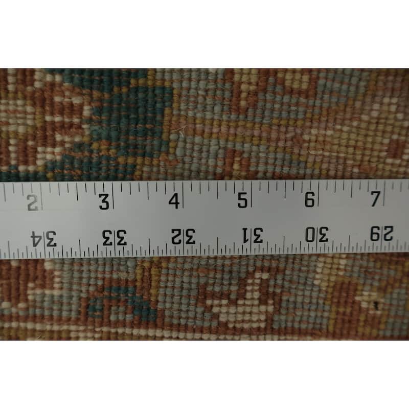 Hand Knotted Oriental 100% Wool Carpet Traditional Floral Navy Blue & Blues Ziegler Area Rug - 3' 10'' X 2' 0''