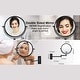 preview thumbnail 8 of 8, 8" Bathroom Mirror Wall Mounted Magnifying Reversible Double Sided 1X/10X Makeup Mirror