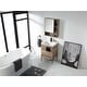 preview thumbnail 46 of 54, 24-inch Modern Bathroom Vanity Set w/ Vitreous China Sink Top