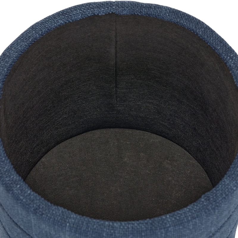Aria Home Modern Cylinder Ottoman with Hidden Storage Upholstery Seat