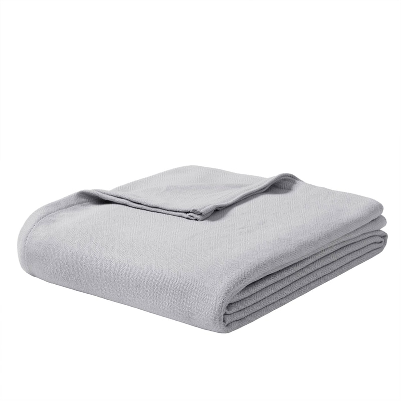 Chelsea Square Rayon from Bamboo Cooling Cotton Lightweight Blanket for Summer Spring