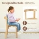 preview thumbnail 8 of 28, Gymax 5-Piece Kids Wooden Curved Back Activity Table & Chair Set w/Toy