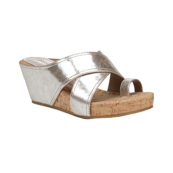 donald pliner silver sandals