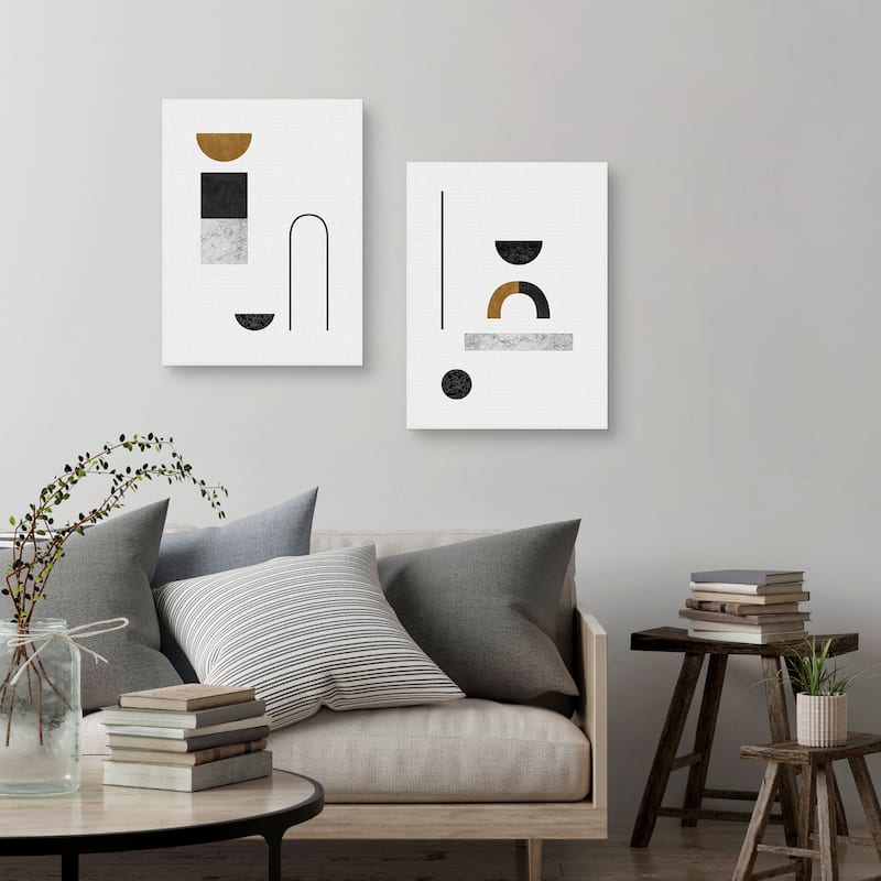 Abstract Luxe Engery, Abstract Luxe Strength by Dana Shek Canvas Art Prints