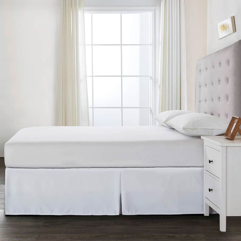Bed Maker's Adjustable Bed Wrap-Around 15" Tailored Bedskirt