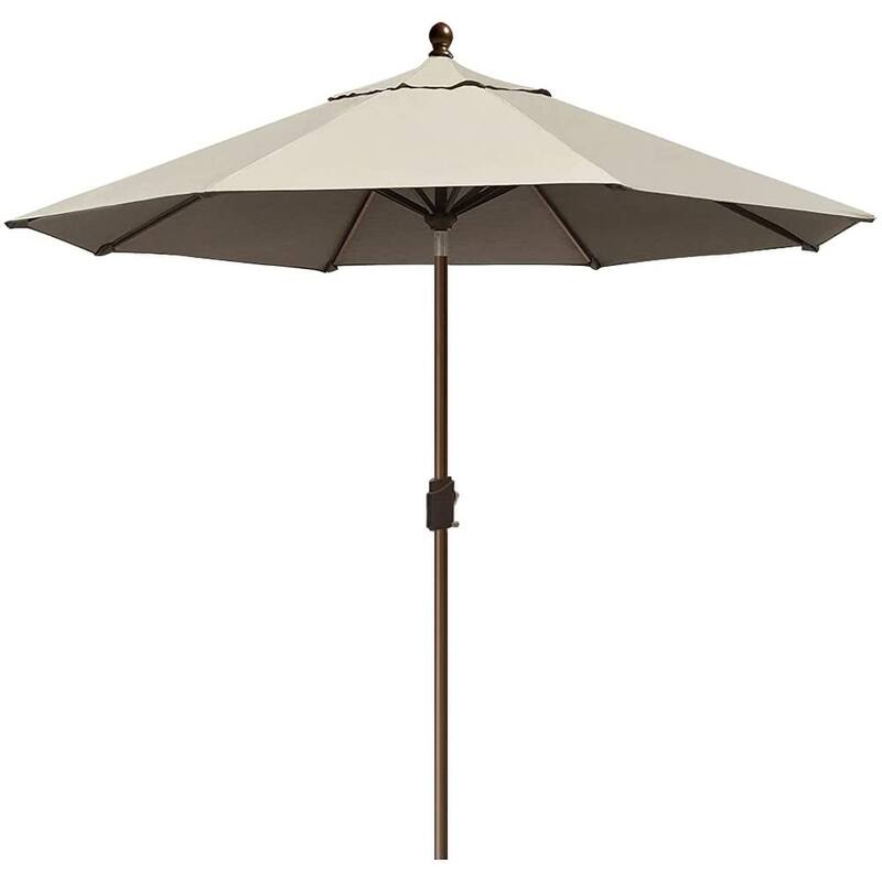Tradesparker Multicolor Sunbrella 9ft/10x6.5ft Patio Market Outdoor Table Umbrella