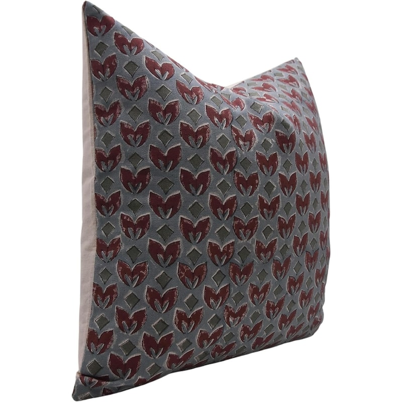 Fabdivine Cotton Floral Block print pillow Cover