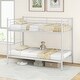 preview thumbnail 13 of 15, Costway Metal Twin Over Twin Bunk Bed with Built-in Ladder Safety