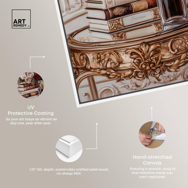 Lovely Mirror Glam Books Canvas by Art Remedy