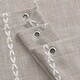 preview thumbnail 4 of 2, Boho Farmhouse Fabric Shower Curtain Modern Cotton Linen