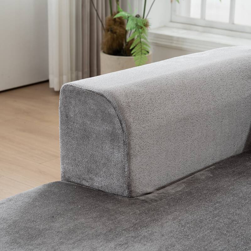 Modular Sectional Sofa with L-Shape Chaise,Cloud Sectional Modern Sleeper Couch with Deep Seat,Sponge Compression Sofas