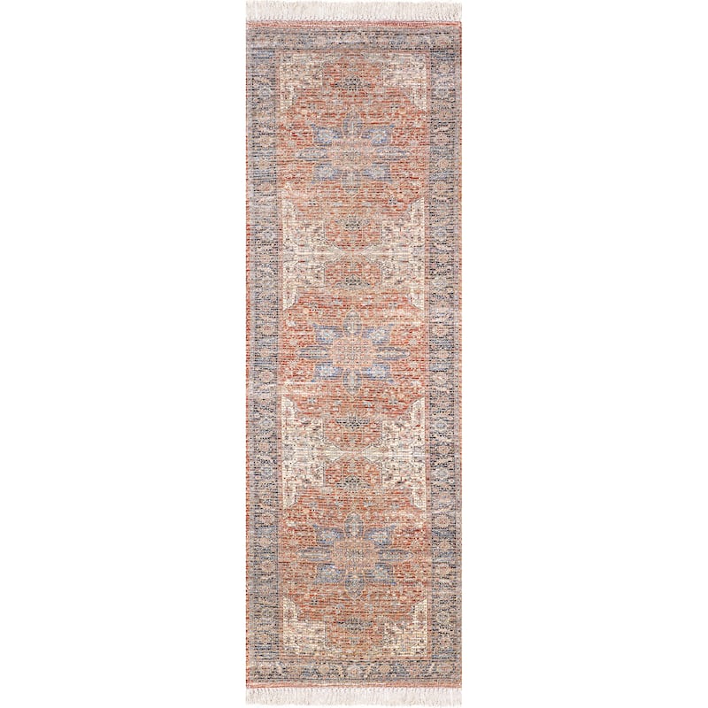 Lennox Persian Medallion Tassel Area Rug