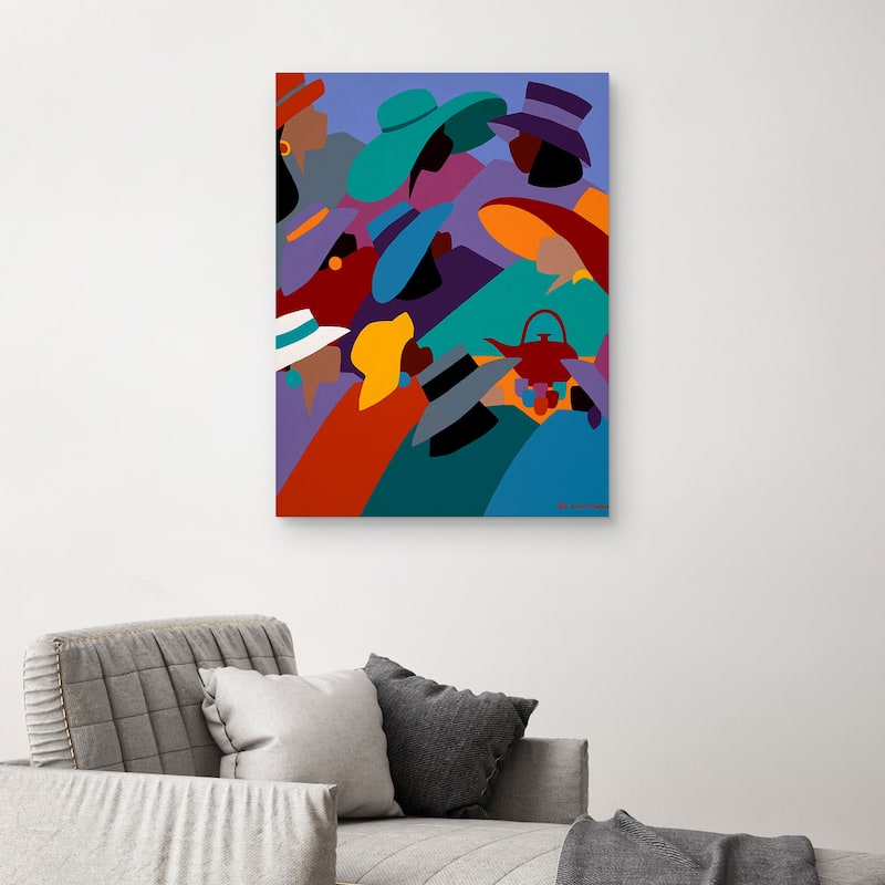 Tea and Conversations by Synthia SAINT JAMES Canvas Art Print